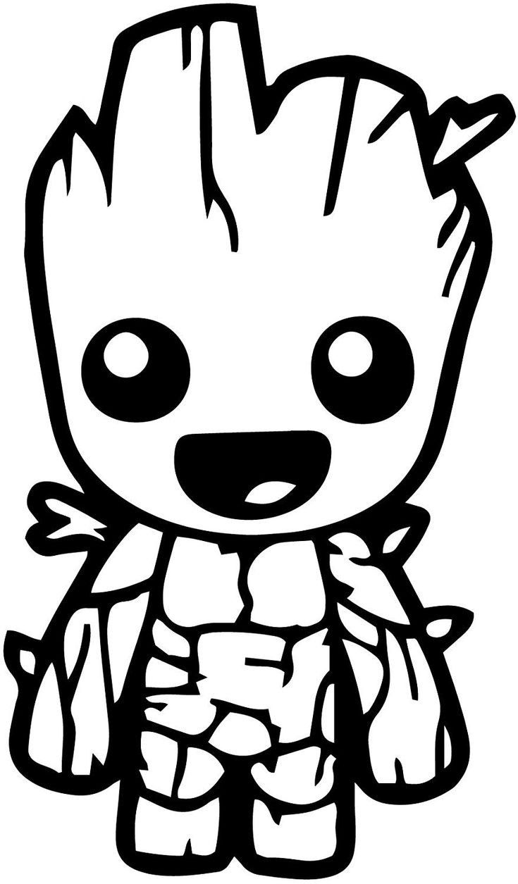 Download Free Stl File Baby Groot Keychain 3d Printing Model Cults