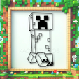 project_20231205_1913364-01.png Creeper wall art minecraft wall decor 2d art fan art