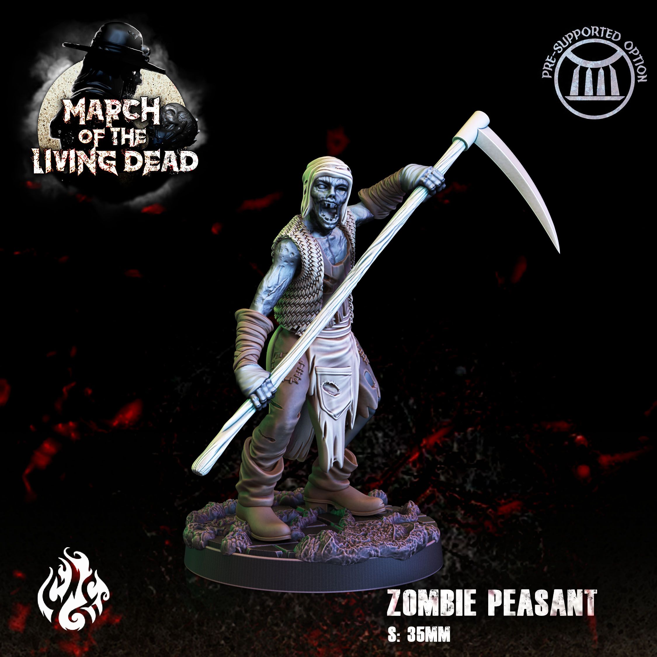 3D file Zombie Peasant・3D print design to download・Cults