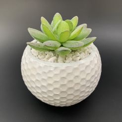 golf-ball-planter-mold-2.jpg STL file Golf ball planter mold - Include pot file for print・3D printing idea to download