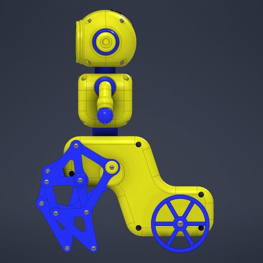 Robot.jpg Modelo 1 do Robô Centauro impresso em 3D