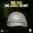 13.png Dog Tags and Jungle Helmet for action figures