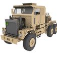vfddvfd.jpg OSHKOSH M1070 military truck with chassis 3D print SLT files