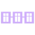 FENETRE 9 X 6 mm PAR 3.stl VARIOUS WINDOWS SCALE N 1/160