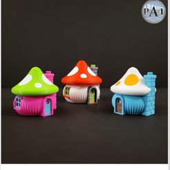 002.jpg 3D file CUTE FAIRY HOUSE FOR YOUR GARDEN - NO SUPPORTS・3D printable model to download