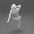 Girl-0035.jpg Girl sitting in Pajama With Open Butt Flap Sexy Sleep Suit Snowy 3D Print Model