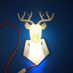 IMG_0678.JPG STL file Deer Lamp・3D printable model to download