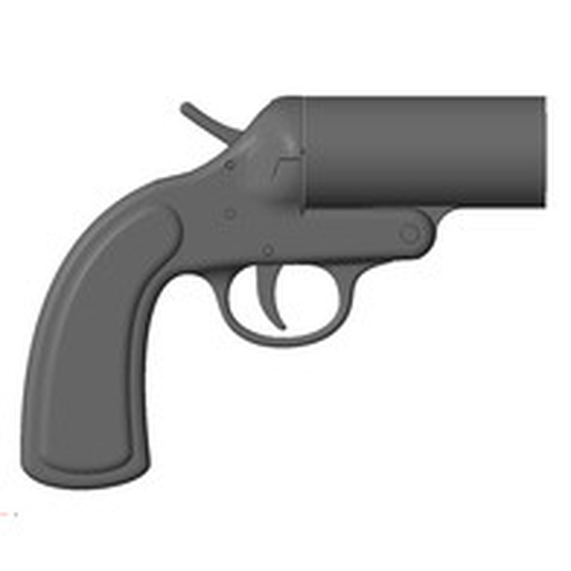 12 Guage Flare Gun 3D model