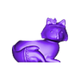 MATERA FOX 1.stl Fox pot planter 3d model stl for 3d printing
