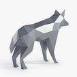 low poly wolf_View060010.jpg Low Poly Wolf