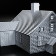 Render1.png N-Scale House 'Historic Vincent Residence' 1:160 Scale STL Files