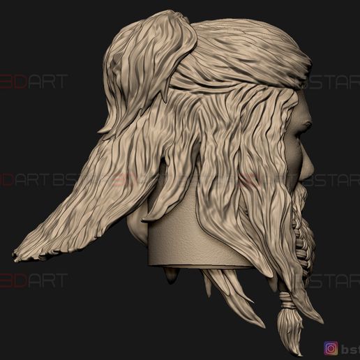 STL file Thor Head - Chris Hemsworth - Avenger - Endgame 3D print model ...