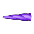 horn_individual.stl Unicorn Skull