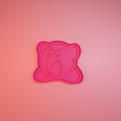 kirby.png Archivo STL cookie cutter kirby・Objeto imprimible en 3D para descargar