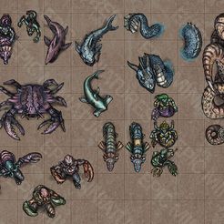 aaaa.jpg Archivo 3D Profundidad infinita ‧ Juego de fichas de mesa virtual ‧ Colección de fichas VTT ‧ Componentes de juego de miniaturas DnD ‧ Monstruos y construcción de juegos de guerra RPG.・Objeto imprimible en 3D para descargar