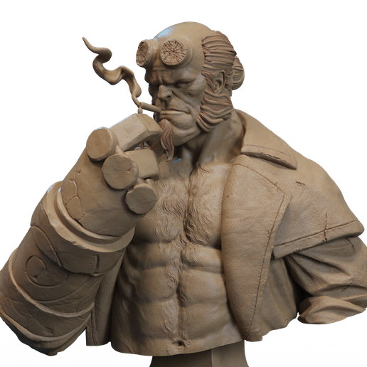 Hellboy Bust 3D Print