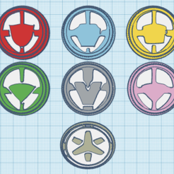 Lightspeed.png Power Rangers Lightspeed Rescue/Kyuukyuu Sentai GoGoV Helmet Power Coins