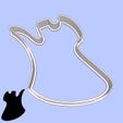 17-2.jpg Music cookie cutters - #17 - guitar body shapes - B.C. Rich Mockingbird