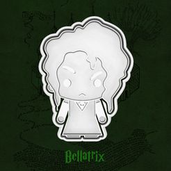 Bellatrix.jpg STL file Bellatrix Chibi Cutter and Bookmark・3D print design to download, agostaty