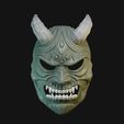 Mask-14-Horn-01.jpg Oni Mask 14 Demon Horn