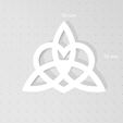 Osea) Triquetra STL Files, 4 Variations, Trinity Knot with Heart, Triple Knot with Heart