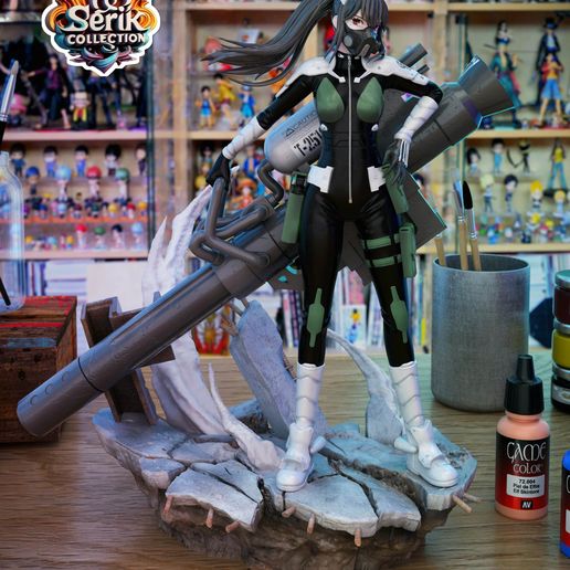 👾 MINA ASHIRO - KAIJU NO. 8・ 3D File for 3D printing・Cults