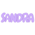 Deco Sandra.stl SANDRA first name relief deco