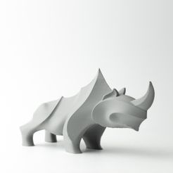 _DSC6438.jpg Archivo STL Escultura de rinoceronte・Idea de impresión 3D para descargar