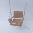 PORCH-SWING-SINGLE-3.png Porch Swing Miniature Furniture for Dollhouse |  Dollhouse Porch Furniture, Miniature Porch Swing, Half Scale Porch Swing