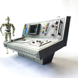 s-l1600-4.png Custom Star Wars Computer Console for 3.75 IN & 6 IN Figure Diorama