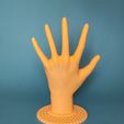 handy_hand_stand_d.jpg STL file handy hand stand & holder・3D printable model to download