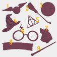 wgsdgsdg.jpg HARRY POTTER Cake Topper -whole model and parts to assemble-.
