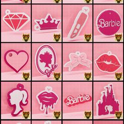 CATALOGO-BARBIE.jpg Archivo STL #1 - X20 MEGAPACK LLAVEROS BARBIE | BARBIE KEYCHAIN・Objeto imprimible en 3D para descargar