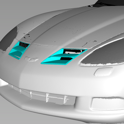Screenshot-2023-09-11-141911.png STL file Chevrolet Corvette C6 Front Bumper Inlet Nostrils・3D print object to download
