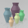 Capture1.png Minimalistic 2 Vase STL File - Digital Download -5 Sizes- Homeware, Minimalist Modern Design