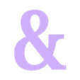 ampersand.stl Ampersand letter