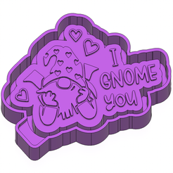 ink.png I Gnome You Valentines  Freshie STL Mold Housing