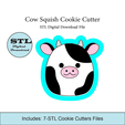 Etsy-Listing-Template-STL.png Cow Squish Cookie Cutter | STL File