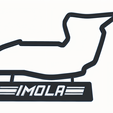 PR Cy | a Imola Track Map with Nameplate Wall Art