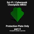 TemplateMK02part4C.jpg PROTECTIVE PLATE - PART 4 OF CHESTPLATEMK02 FACEPLATE