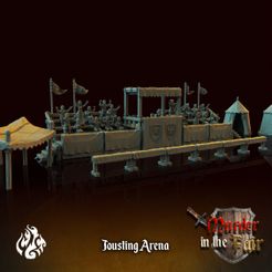 Jousting-Arena.jpg 3D file Jousting Arena - FDM & Resin Supported・3D print object to download, crippledgodfoundry