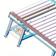 000010.jpg Automatic Pallet Stacker with Roller Conveyor 3D CAD Model