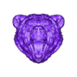2026-Animal02.stl bear's head Pendant