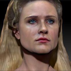 Dolores3_0000_Layer 7.jpg STL file Dolores Abernathy from Westworld Evan Rachel Wood bust・3D printable model to download