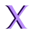 X.stl Letras y Números ASSASSINS CREED | Logo