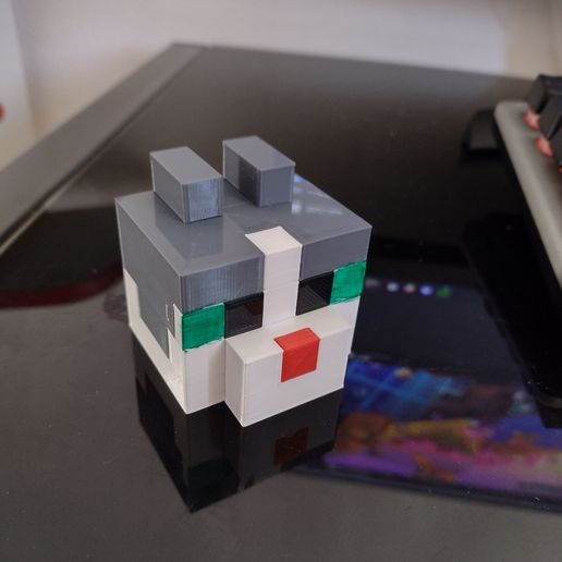 minecraft cat face drawing
