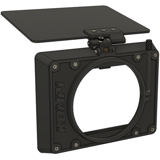 finished.png STL file Kompi v3 | the 3D printable clamp-on mattebox・3D printing idea to download, LucMeister