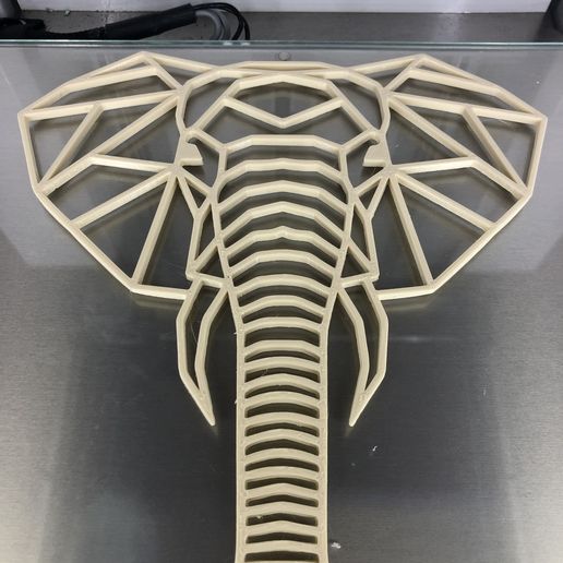IMG_5019.jpg STL file Elephant 'geometric'・Template to download and 3D print, raimoncoding