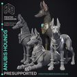 anubis-hound-1.jpg Court Of Anubis - 14 Egyptian Models -  PRESUPPORTED - Illustrated and Stats - 32mm scale