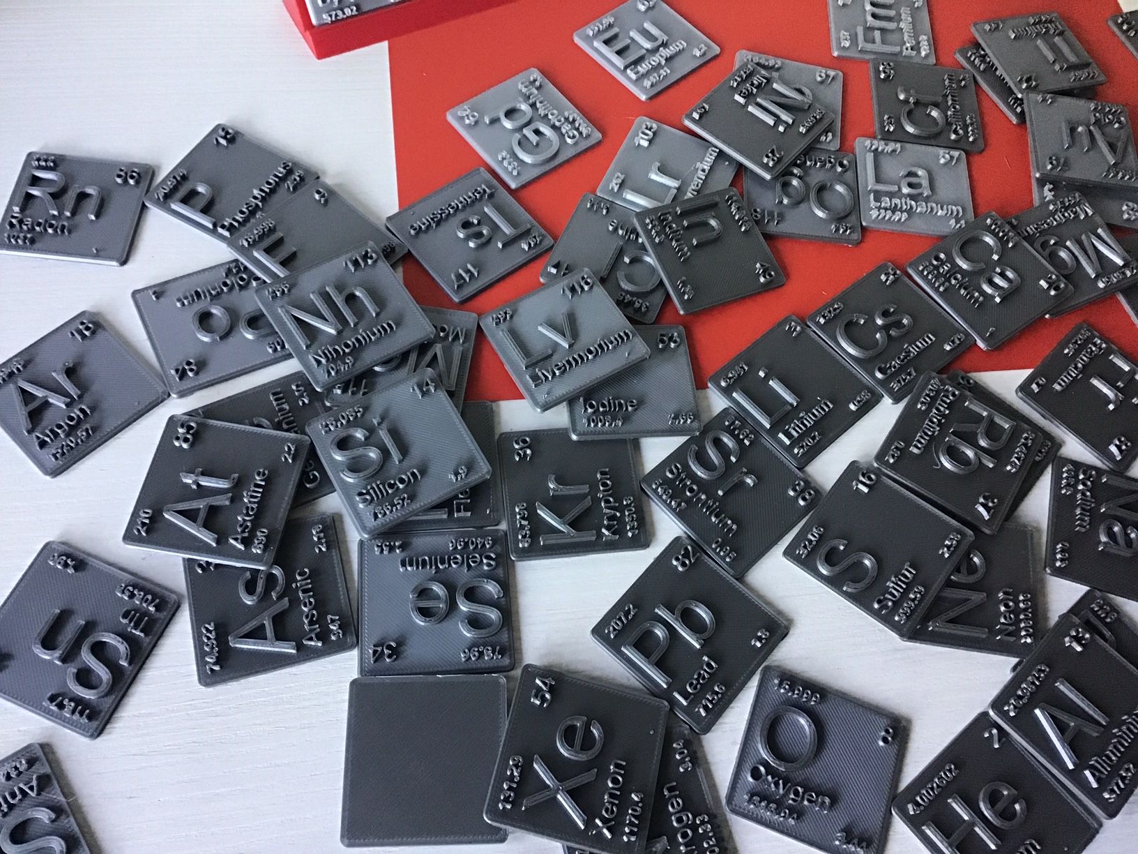 3d file periodic table of elements blocks chemistry 118 elements printable stl file model to download and 3d print cults